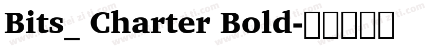 Bits_ Charter Bold字体转换